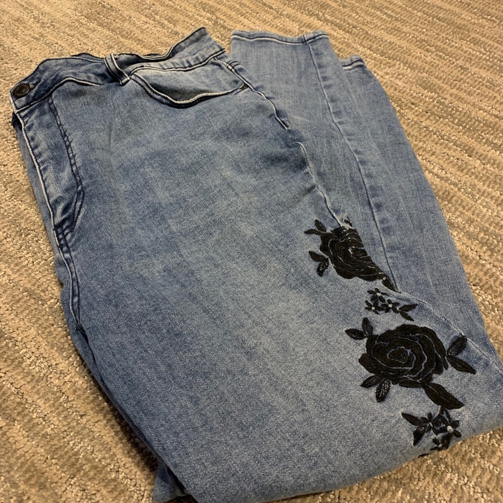 Forever 21+ Embroidered Jean